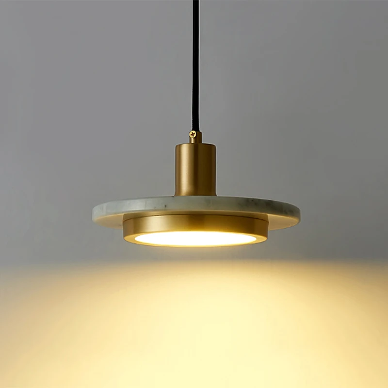 Postmodern LED Marble Pendant Light Chandelier - Image 3