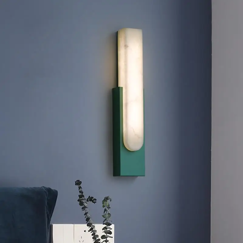 Marble Wall Lamp Minimalist Design LED Sconce - Image 3