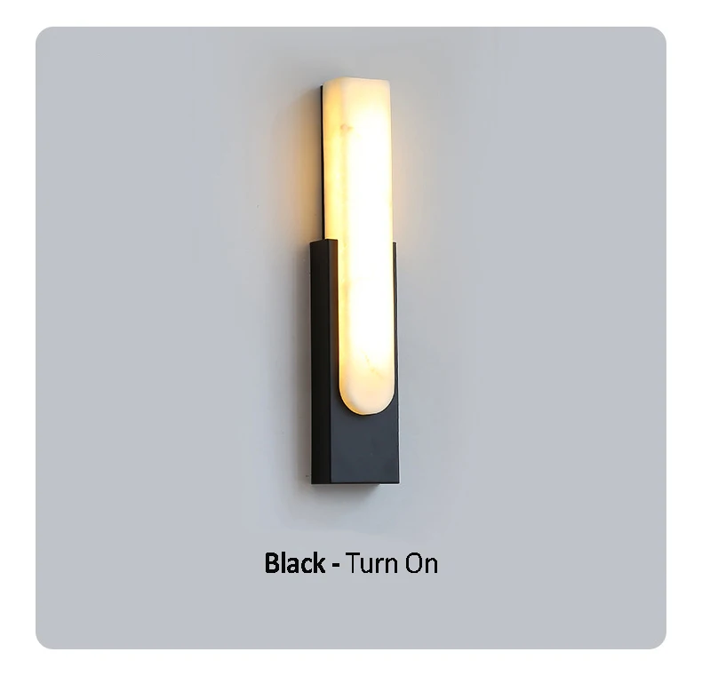 Marble Wall Lamp Minimalist Design LED Sconce - Image 6