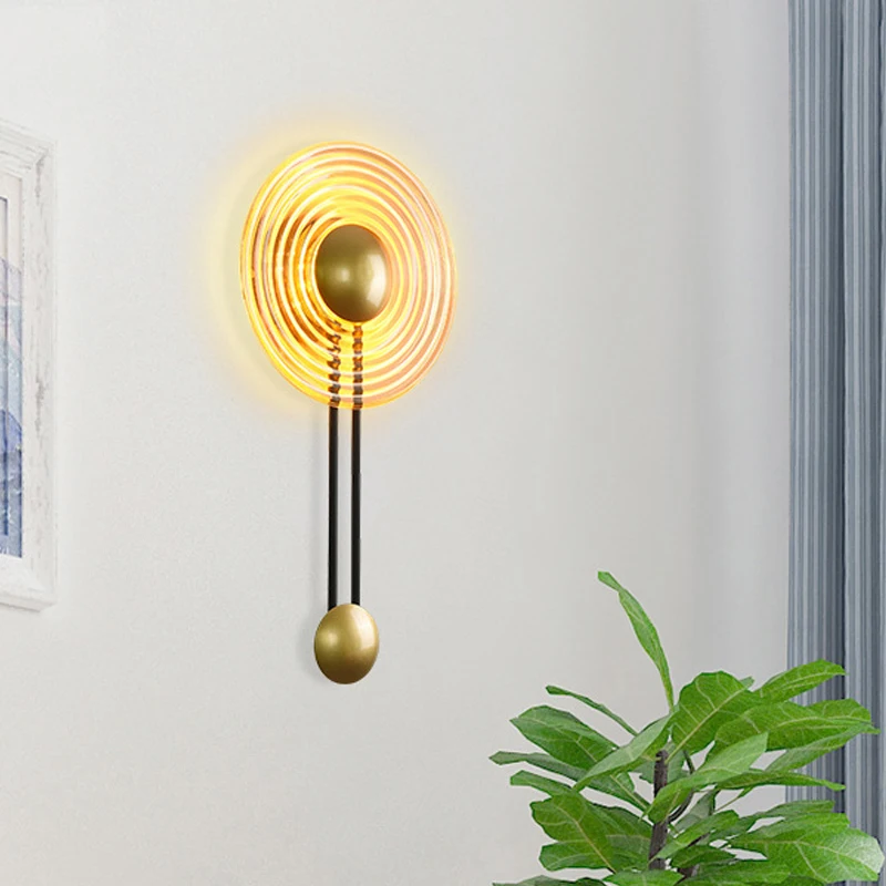 European Style Glass Bell Wall Lamp - Image 2