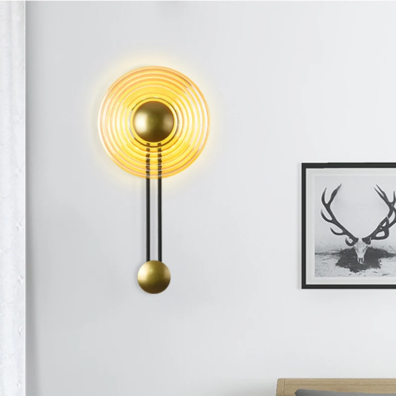 European Style Glass Bell Wall Lamp - Image 4