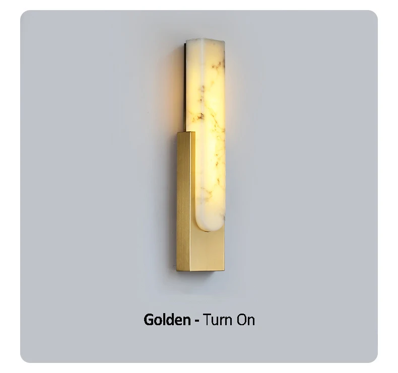 Marble Wall Lamp Minimalist Design LED Sconce - Image 8