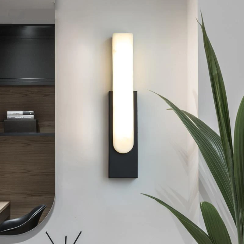 Marble Wall Lamp Minimalist Design LED Sconce - Image 4