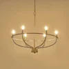 Retro Industrial Multi-Head Chain Chandelier