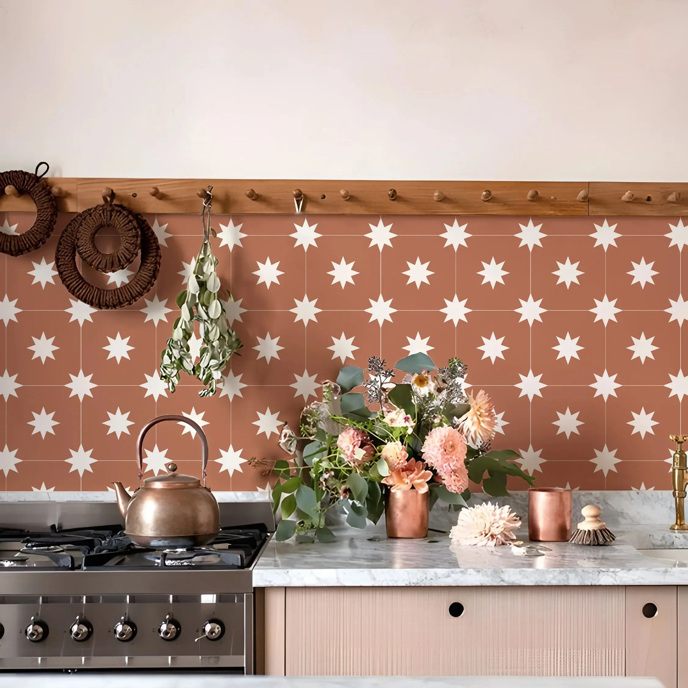 Star Vinyl Tile Stickers for Home Decor - Image 3