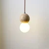 Natural Yellow Limestone Wall Lamp Modern Minimalist Design