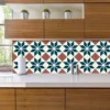 Geometric Floor Tiles Stickers for Kitchen and Bathroom Decor