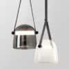 Post-Modern Leather LED Chandelier Pendant Light