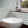 Geometric Floor Tiles Stickers for Home Decor