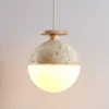 Cream LED Pendant Lamp for Children's Bedroom Decoration