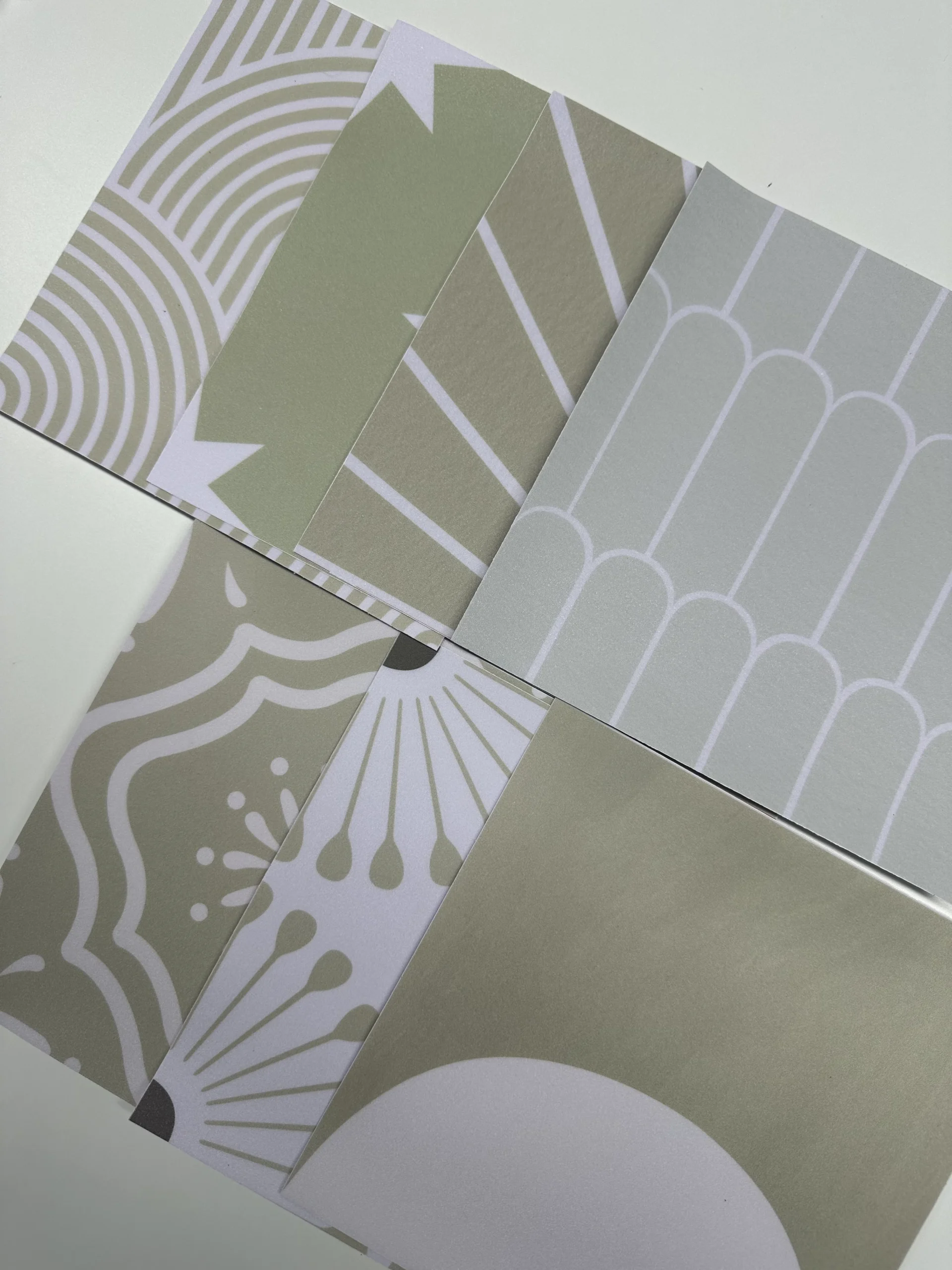 Midcentury Modern Sage Peel and Stick Vinyl Floor Tiles - Image 6