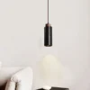 Modern Black Stone Pendant Light
