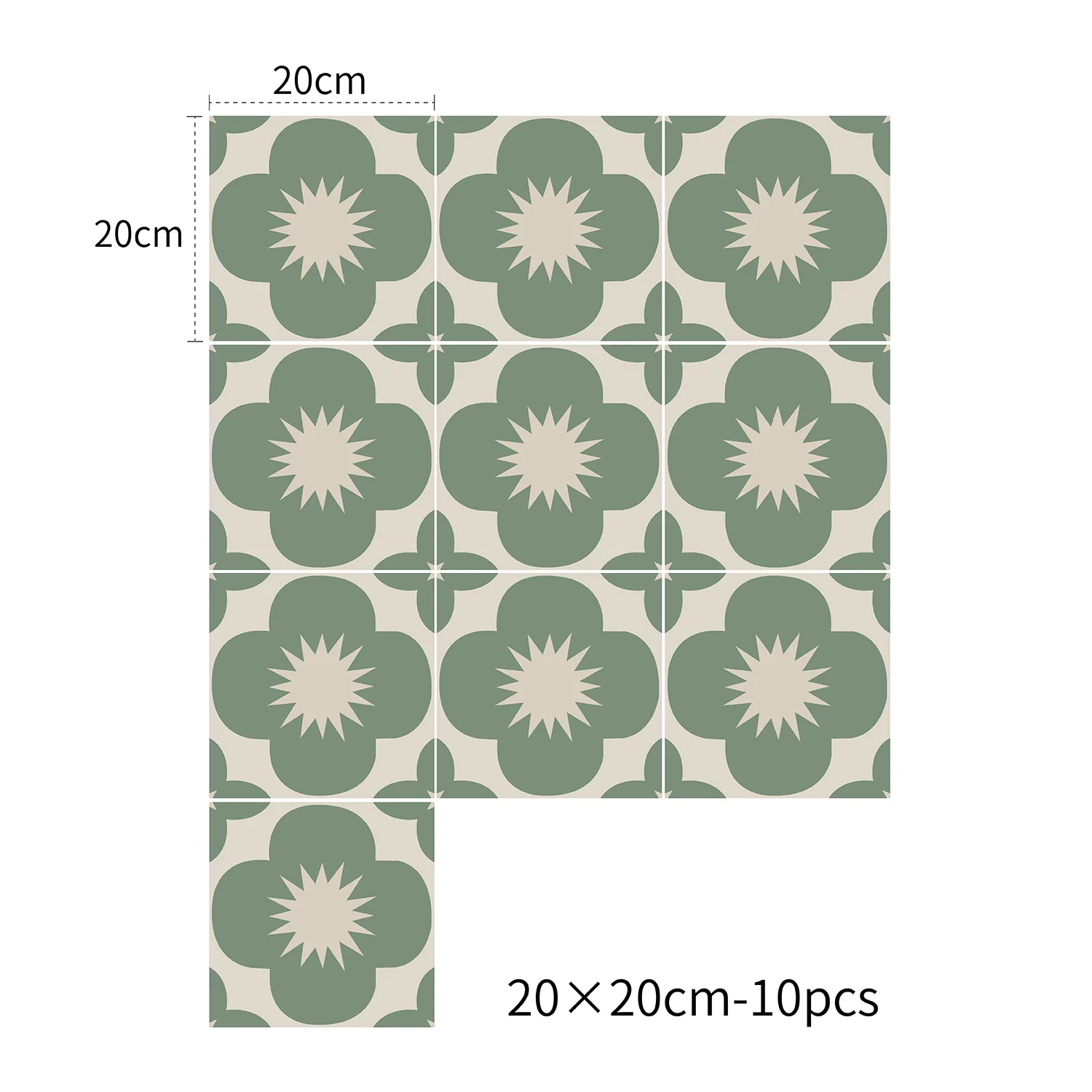 Self-Adhesive Vintage Tile Decals for Bathroom and Kitchen - Image 10