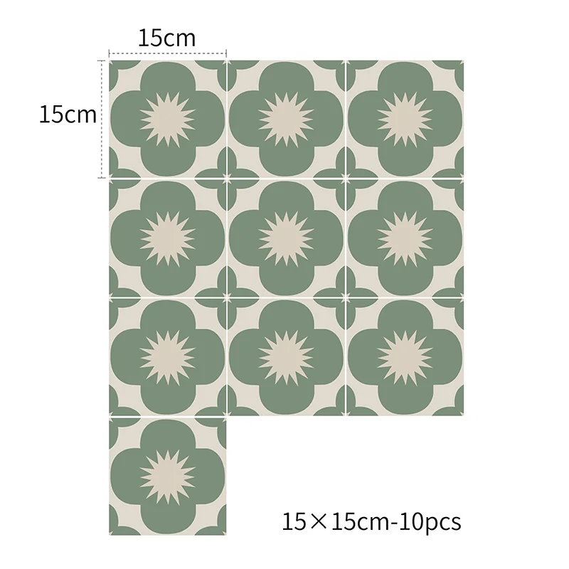 Self-Adhesive Vintage Tile Decals for Bathroom and Kitchen - Image 11
