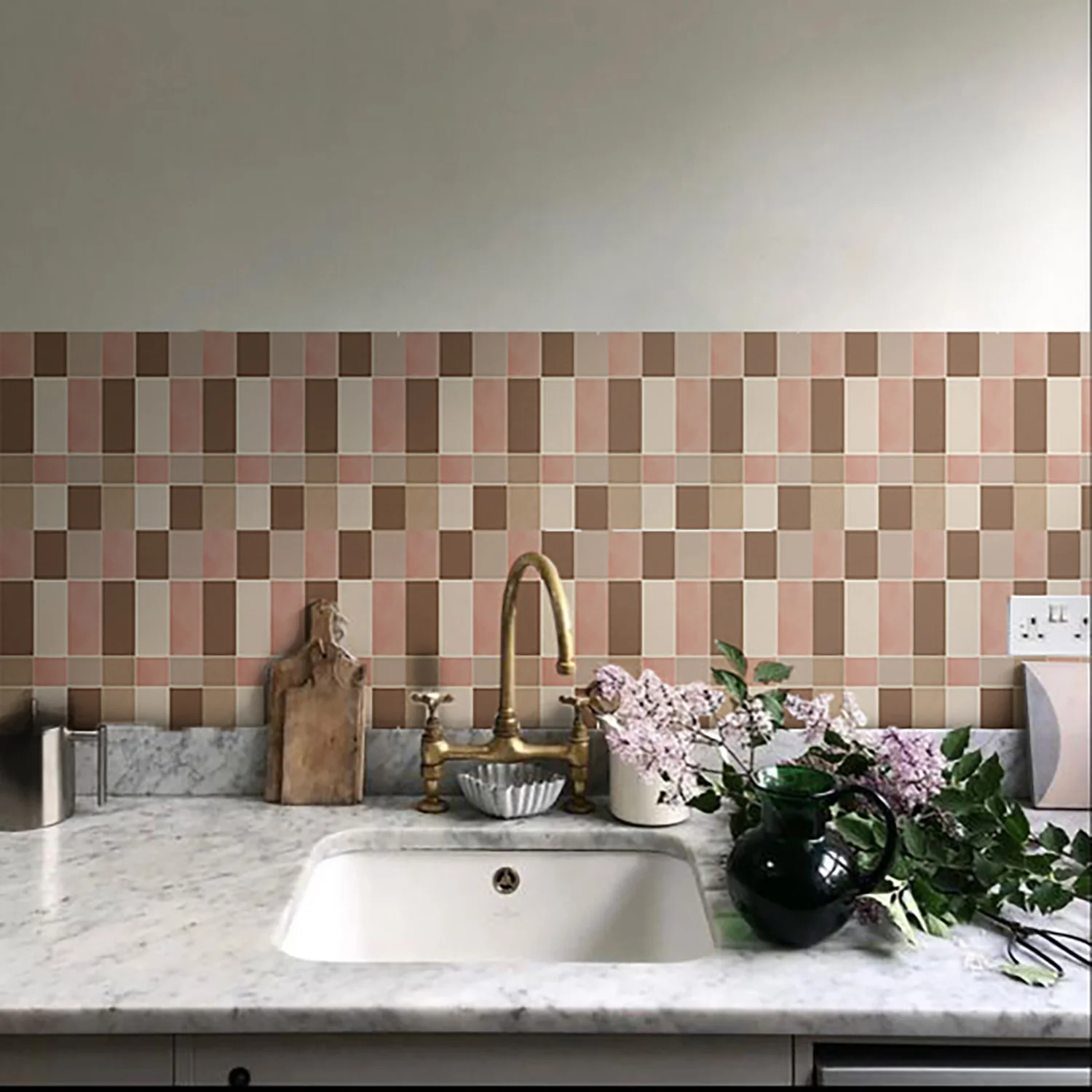 Peel and Stick Decorative Tile Stickers for Kitchen and Bathroom - Image 3