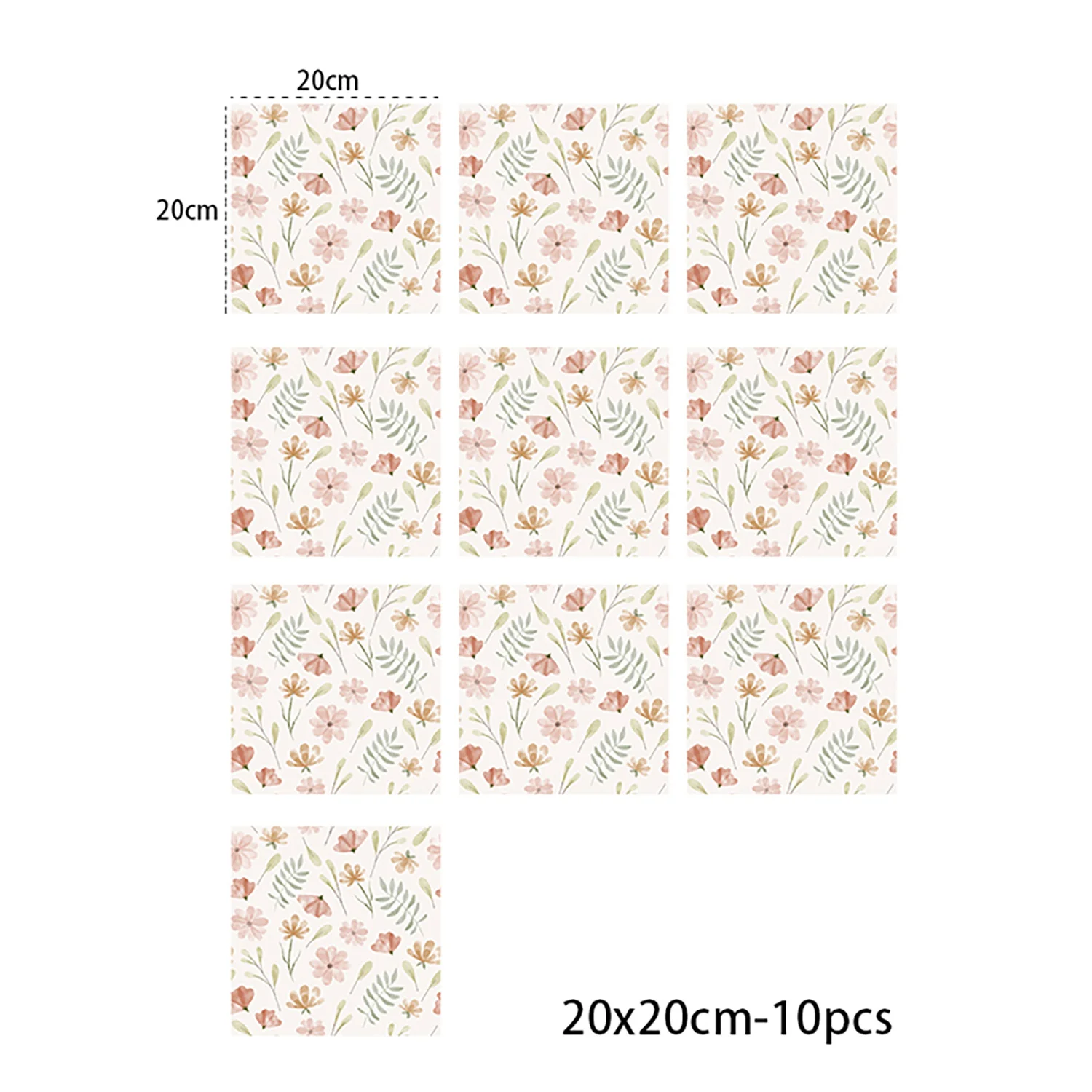 Pink Matte Wall Tile Stickers - Waterproof Peel and Stick Decals - Image 6