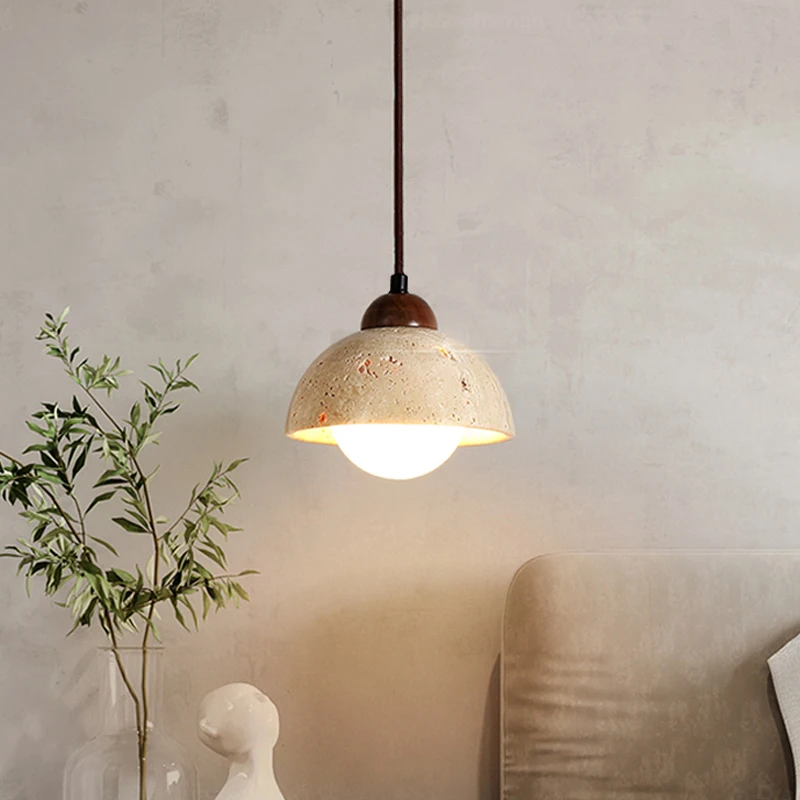 Yellow Stone Hanging Pendant Lamp - Image 2