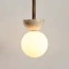 Cream LED Pendant Lamp Nordic Chandelier for Bedroom Lighting