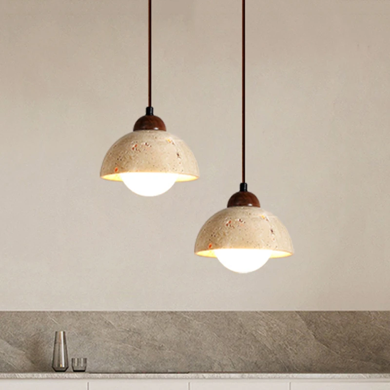 Yellow Stone Hanging Pendant Lamp - Image 3