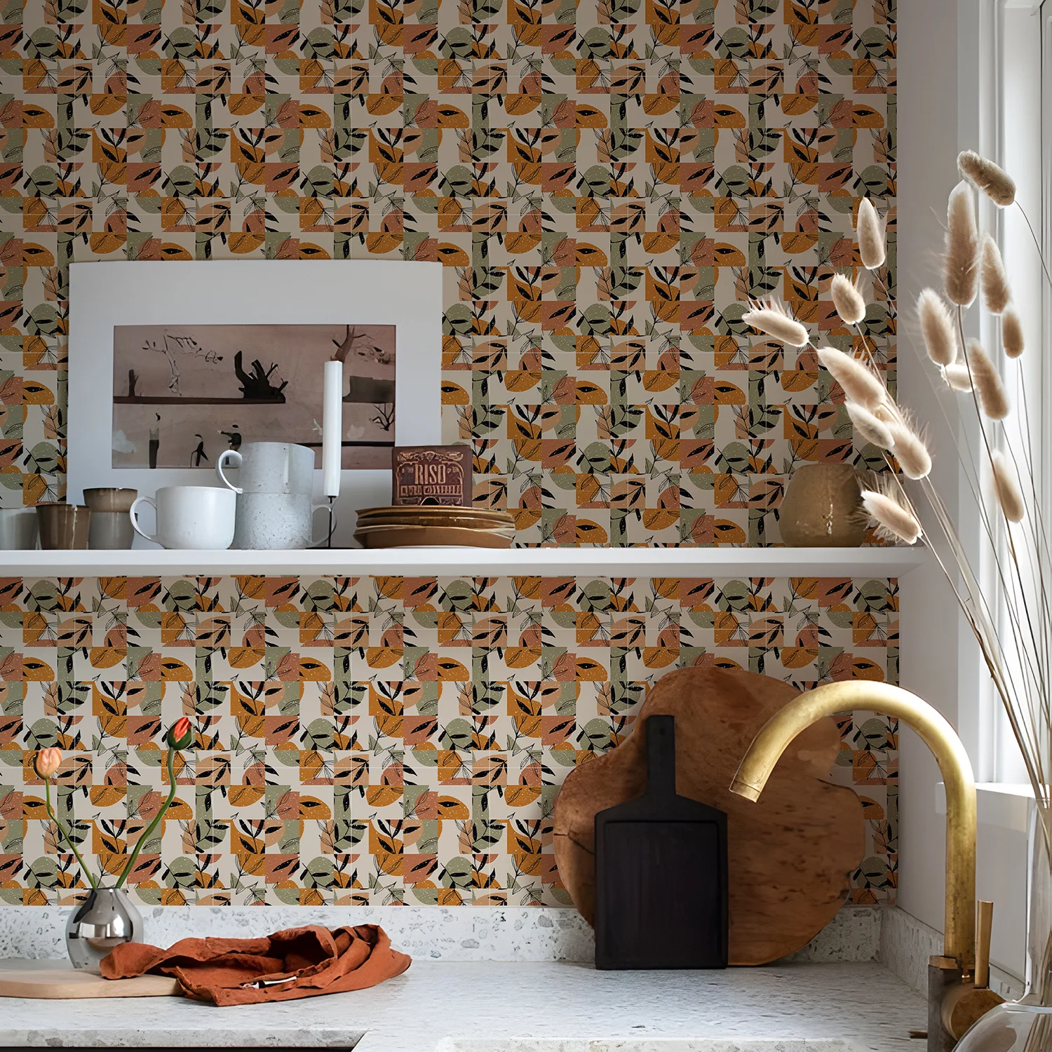 Boho Peel and Stick Tile Backsplash Stickers - Image 16