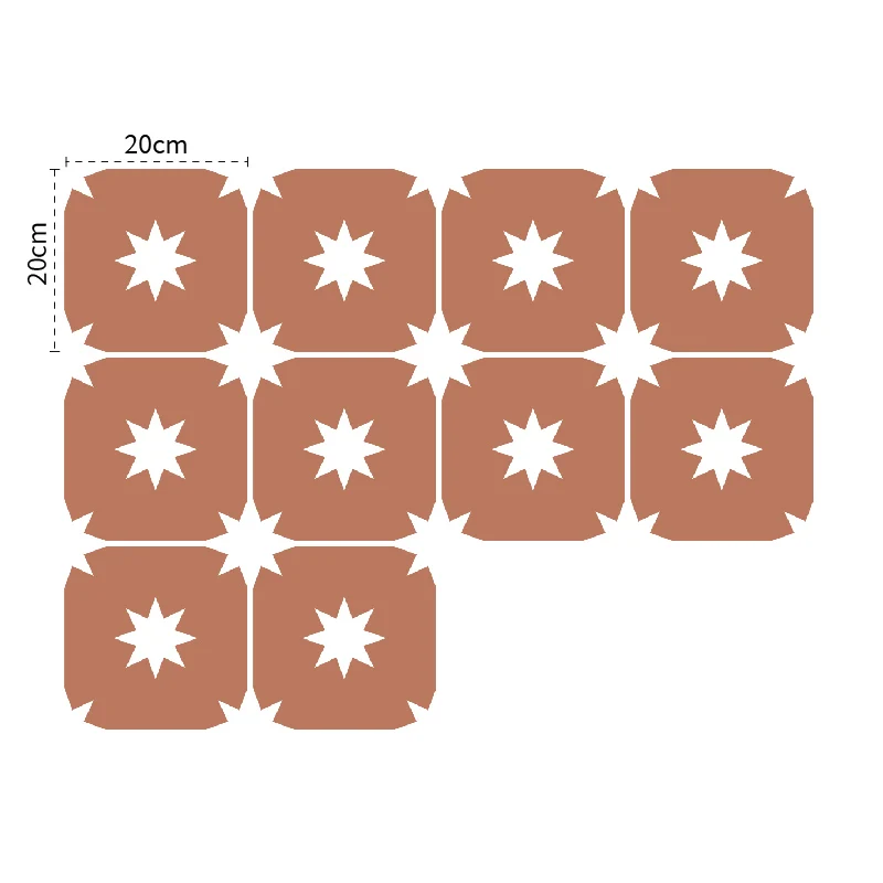 Star Vinyl Tile Stickers for Home Decor - Image 9