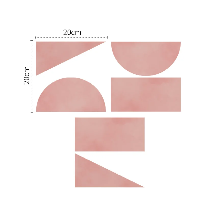 Pink Matte Wall Tile Stickers - Waterproof Peel and Stick Decals - Image 9