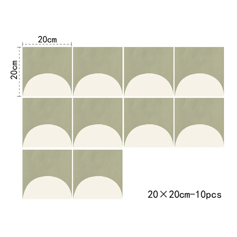 Midcentury Modern Sage Peel and Stick Vinyl Floor Tiles - Image 10