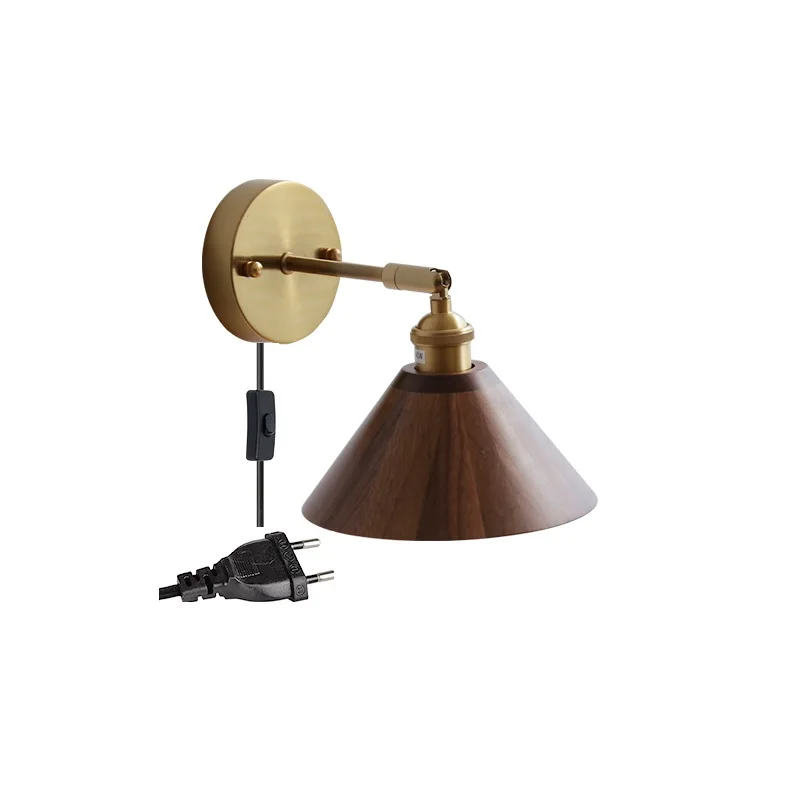 Modern Walnut LED Wall Light Adjustable Up Down - Image 11