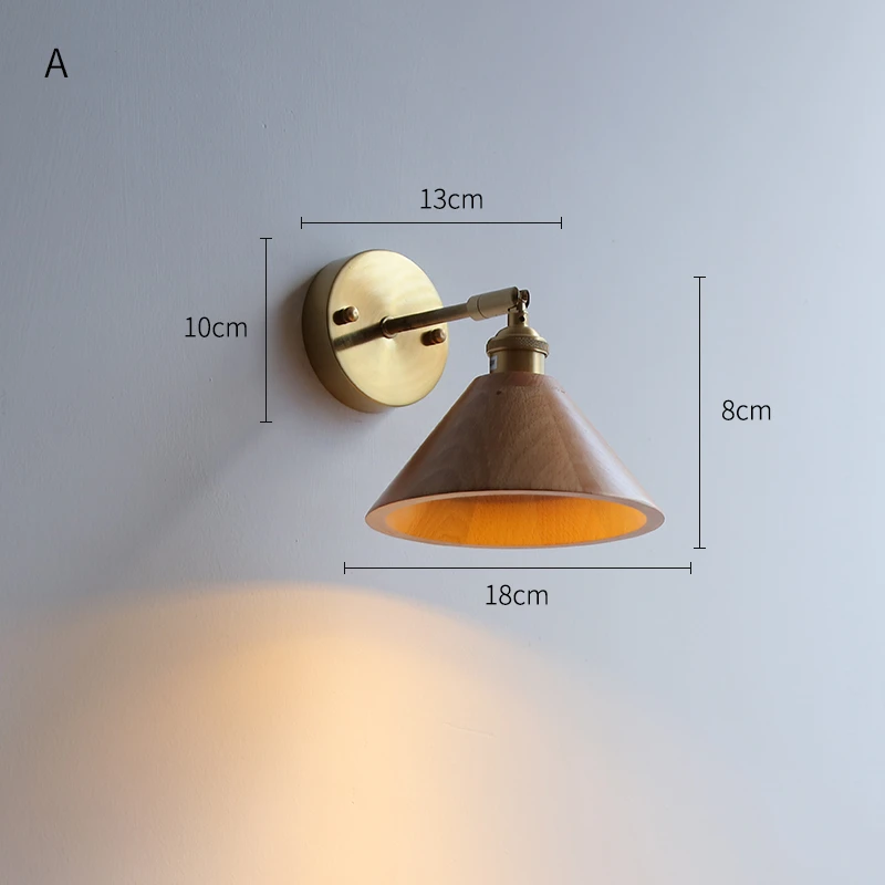 Modern Walnut LED Wall Light Adjustable Up Down - Image 12