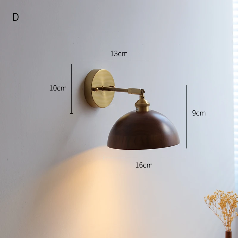 Modern Walnut LED Wall Light Adjustable Up Down - Image 15