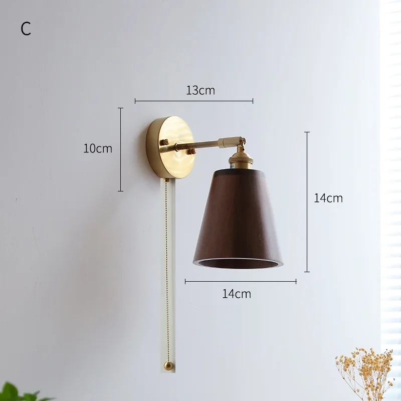 Modern Walnut LED Wall Light Adjustable Up Down - Image 9