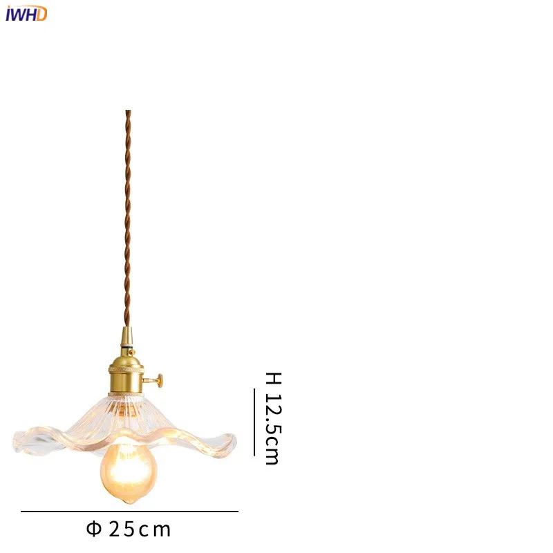 Nordic Style LED Pendant Light Colorful Glass Copper Lamp - Image 13