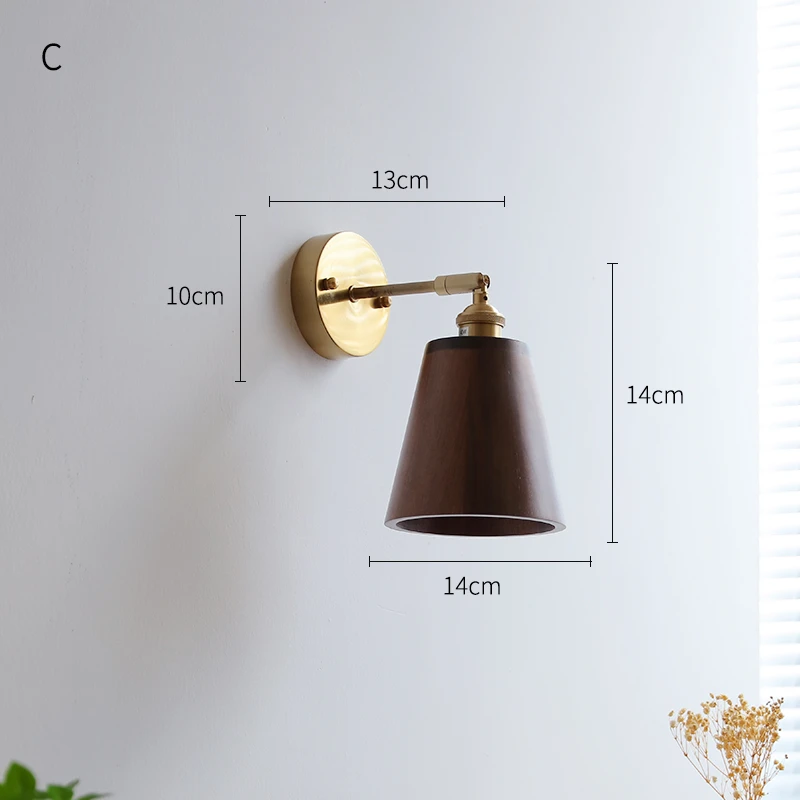 Modern Walnut LED Wall Light Adjustable Up Down - Image 8