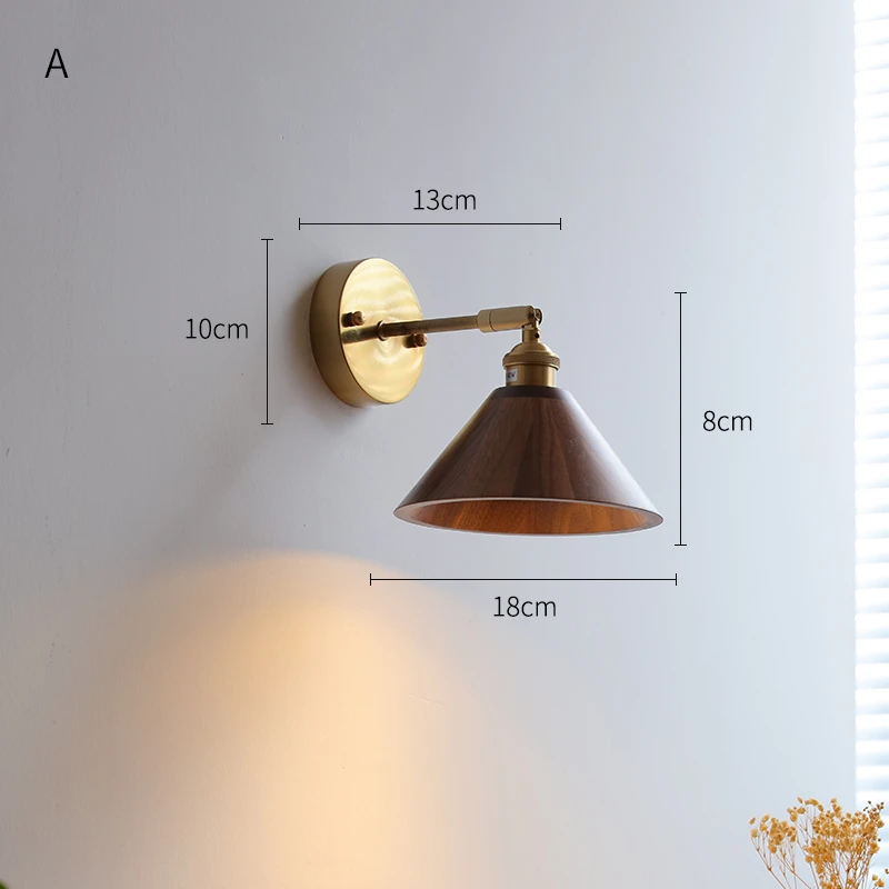 Modern Walnut LED Wall Light Adjustable Up Down - Image 18