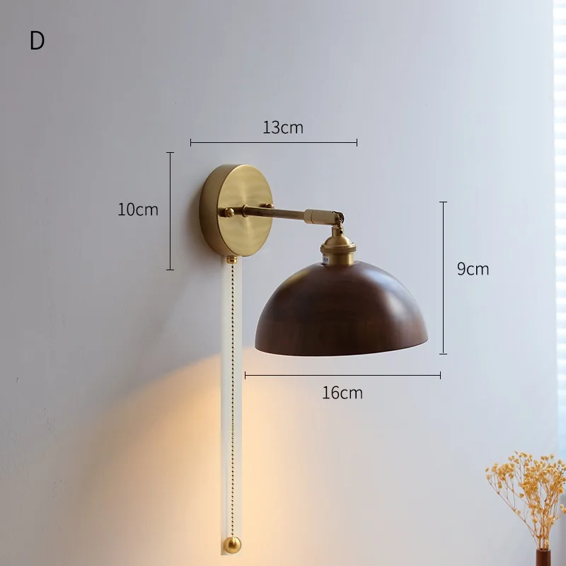 Modern Walnut LED Wall Light Adjustable Up Down - Image 16