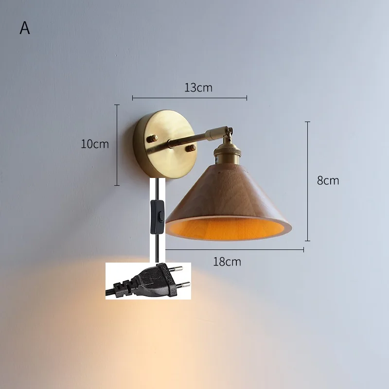 Modern Walnut LED Wall Light Adjustable Up Down - Image 14