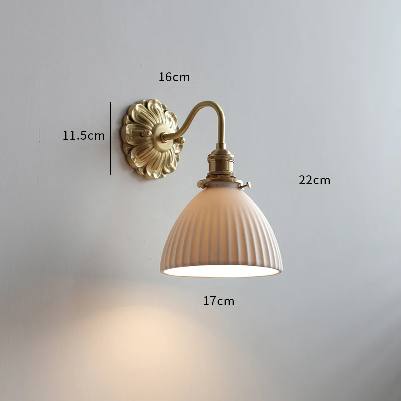 Frosted Glass LED Wall Light Socket for Home Decor - Image 16
