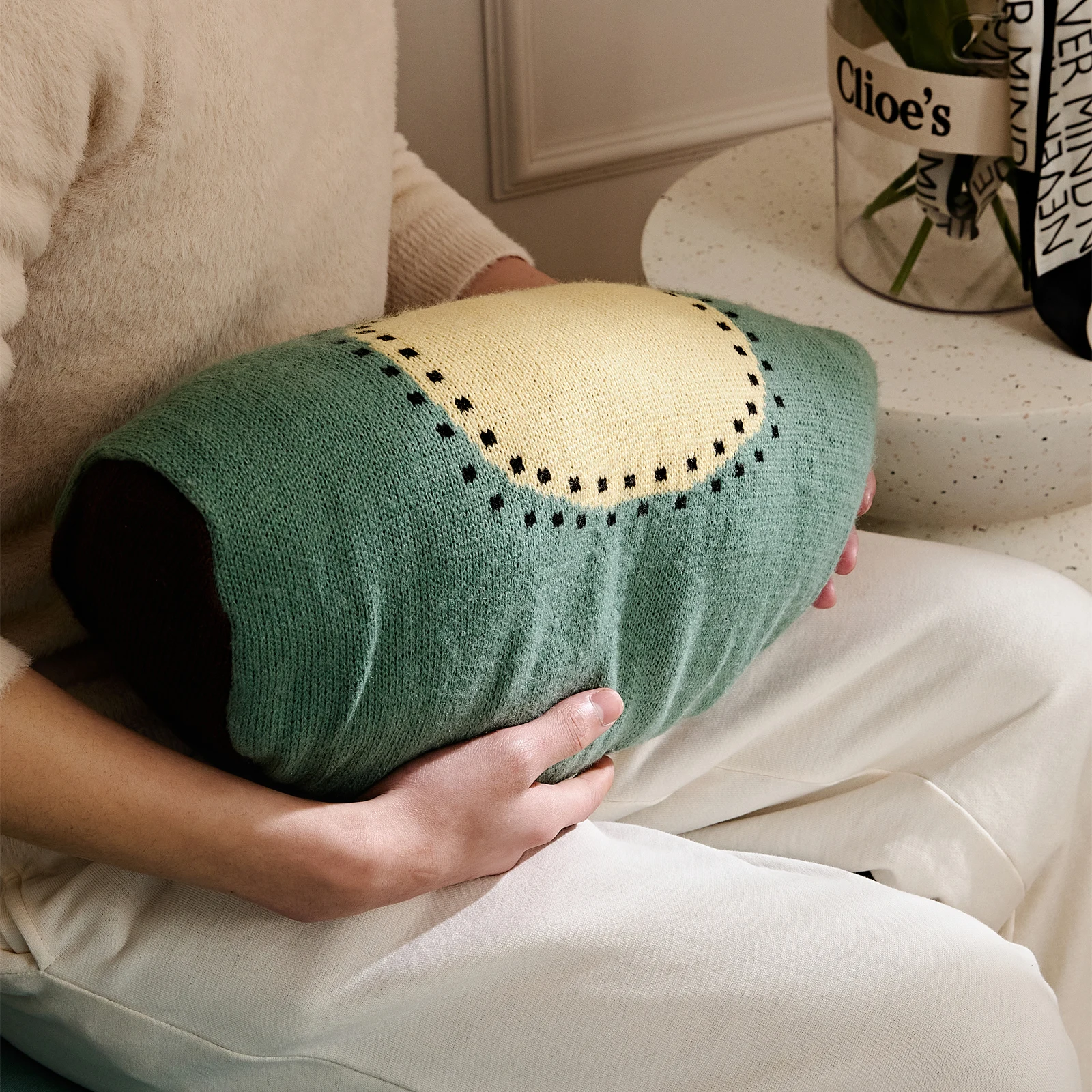 Kawaii Fruit Soft Pillow - Orange Avocado Watermelon Design - Image 5