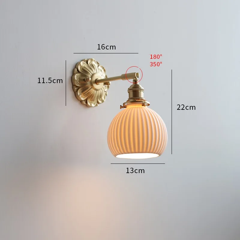 Frosted Glass LED Wall Light Socket for Home Decor - Image 14