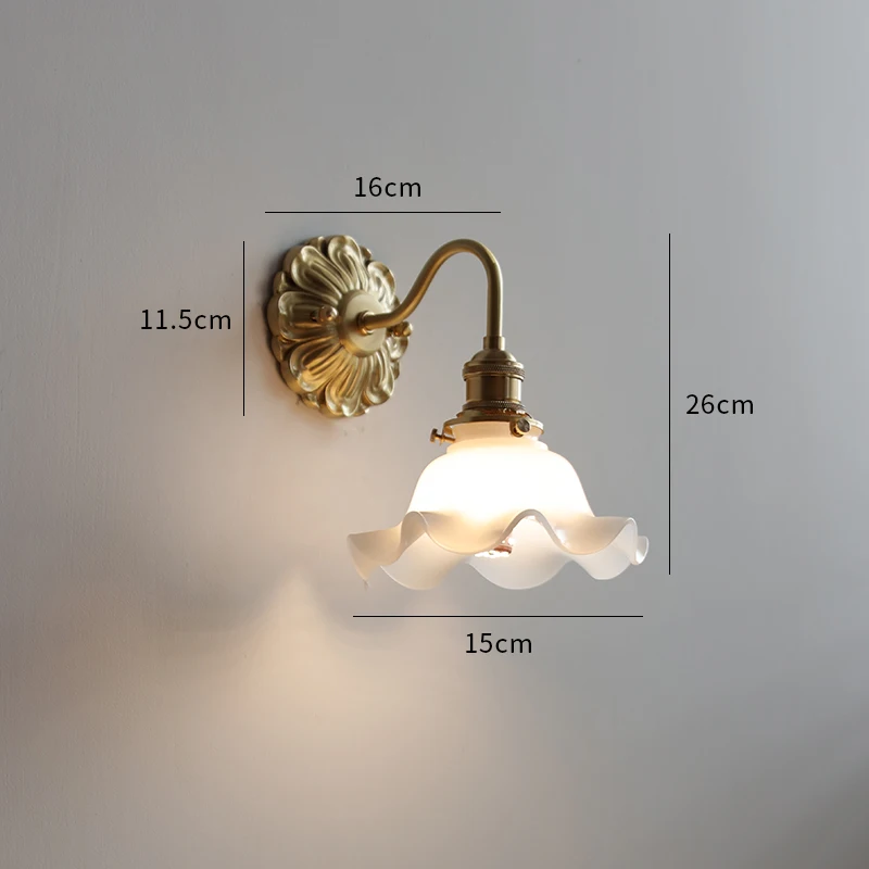 Frosted Glass LED Wall Light Socket for Home Decor - Image 7