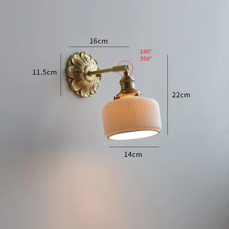 Frosted Glass LED Wall Light Socket for Home Decor - Image 11