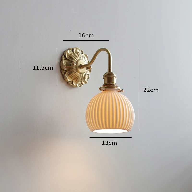 Frosted Glass LED Wall Light Socket for Home Decor - Image 21