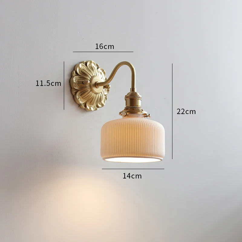 Frosted Glass LED Wall Light Socket for Home Decor - Image 19