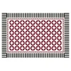 Black and White Geometric Area Rug