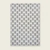 Retro Checkerboard Pashmina Carpet for Living Room and Bedroom