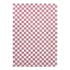 Retro Checkerboard Pashmina Thick Area Rug