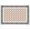 Modern Black and White Geometric Area Rug