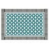 Modern Black and White Geometric Area Rug