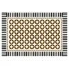 Modern Black and White Geometric Area Rug